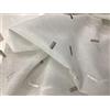 mauro Coppia Tendine ricamate per finestra e porta larghezza 45/60/80/90 - colore bianco/tortora - art. Flavia - 90x150 cm