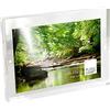 Plexismart Cornice Foto 15 x 10 x 2 cm in Plexiglass - Portafoto da Tavolo con Chiusura Magnetica Made in Italy, Trasparente