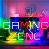 panthem Targa con luce al neon, per gaming, gaming, zona di gioco, luce al neon, per camera dei giochi, parete, game room, bar, feste, cameretta dei bambini, idea regalo