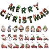 DKDDSSS 49 Pezzi Decorazioni per Albero di Natale, Ciondoli Legno Natale, Addobbi Natalizi in Legno, Pendenti Natalizi, Addobbi per Albero di Natale