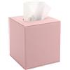BTSKY Porta fazzoletti in pelle PU, custodia per fazzoletti con texture rosa