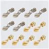 Dzxin Cursore Cerniera,12 Pezzi 3# Cerniere Lampo Cursore Cerniera Universale per Borse Giacche Tende Bagagli Sacco a Pelo (Argento, Oro)