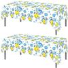 TOKYMOON Confezione da 2 tovaglie usa e getta in porcellana blu e bianca a tema, 137 x 219 cm, per feste di compleanno, buffet, feste di compleanno in stile cinese