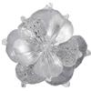 GL-Turelifes, 6 fiori di Natale glitterati grandi da 10 pollici, fiori artificiali di magnolia, ornamenti pieghevoli per decorazioni dell'albero di Natale, decorazioni per albero di Natale