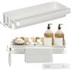 xtemtoamz Porta Spugne Lavello Cucina, Organizer per Lavello Cucina, Accessori per Lavello Cucina per Cucina Spugna, Spazzola, Sapone per Piatti, Bianco