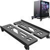 ACTIUSIS Adatto per supporto per computer a torre PC, supporto mobile CPU, universale con quattro ruote, nero.