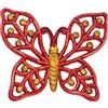 sicilia bedda - Animali Portafortuna in Ceramica Siciliana - Dipinti a mano (Farfalla Smerlata 14x12 CM)