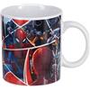 Paladone Tazza XL con licenza ufficiale Marvel, tazza da caffè in ceramica con collage di fumetti, adatta al microonde e alla lavastoviglie, 550 ml