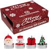 DECO EXPRESS Lumini Candele Natalizie Set, Pacco da 6, 12 o 15 con 2,5, 3 o 6 Ore Non profumato, Decorazioni Natale (Confezione multipla 3D da 12)