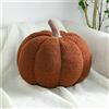 EXQUILEG Cuscino decorativo 3D a forma di zucca, ideale come regalo di compleanno, per la cameretta dei bambini, per divano, decorazione (marrone, 20 cm)