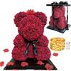 GRINADA® Orso Di Rose 40 Cm Grande Orsacchiotto Di Fiori Teddy Bear Idea Regalo Per Fidanzata Compleanno Regali Anniversario Per Lei San Valentino