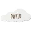 LolaPix Targa Personalizzata per Bambini con Nome. Regali di Legno Personalizzati. Segnaletica Adesiva in Legno per la Camera del Bambino. Placca Nuvola Personalizzata