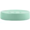 Spirella Portasapone Decorativo Effetto Pietra per Bagno - Dimensioni: 11 x 11 x 3 cm - Verde Opaco
