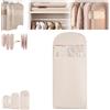 SHIFuXX Borsa porta abiti, borsa porta abiti salvaspazio con cerniera autocompressiva, for piumino, cappotto, tuta(Beige,L)
