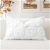 Artscope 1 Pezzi Halloween Federe in Lana Corta Velluto Copricuscini Morbido Decorativo autunnale Fodere per Cuscino Lusso Stile per Divano Camera da Letto Zucca Bianco 40x60 cm