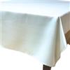 Generico Tovaglia di Natale Bianca Oro. Effetto Jacquard in 100% Poliestere, Elegante Tovaglia Natalizia Rettangolare No Stiro per Tavola Festiva Decori Fiocchi di Neve (Josie Bianca, 140x320 cm)