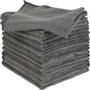 Hisdricus 12 Panno per la Pulizia in Microfibra 30x30 cm, panni microfibra cucina lavabili, per auto, stoviglie, superfici varie, colore grigio