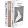 Azonelife 3 Pz Libri Finti da Arredo, Libri Decorativi Magnetici per Casa Moderna, Libro Falso Decorativo Moderni, Libri Falsi Contenitori, Decorazione Libri Finti per Libreria, LIbri Decorativi Simulati (B)