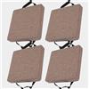 uyeoco Set di 4/2/1 Cuscino per sedia cucina in memory foam rimovibile spesso 3/5/8cm 25/28/30/35/40/45/50cm, cuscino antiscivolo, per sedie da pranzo,ufficio,Esterno,Giardino,Soggiorno(Color 11,4PCS_40X40X5