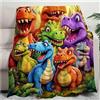 keloppasit Coperte di pile con stampa di dinosauri per ragazzi, 200x150cm, Coperta da letto con stampa di dinosauri, Morbida e calda coperta in pile per ragazzi, per divano, poltrona reclinabile, soggiorno