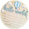 MURYE Segno di nascita in legno artigianale con spazio per scrivere baby star per esposizione a parete manufatto neonato personalizzato