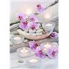 QENSPE 5D Diamond Painting Fiori, Kit per Diamond Painting Adulti, Pittura Diamante Fai da Te, Candele Diamond Painting Kit Completo per Bambini, Decorazione per Casa e Pareti 30x40cm