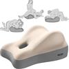 Generico Cuscino Intimo per Coppie - Sostegno Lombare e Gambe in Memory Foam 48x41x23 cm, Ideale per Relax e Benessere di Coppia, Design Anatomico per Maggiore Vicinanza e Piacere Condiviso (beige)