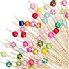 GTYARYUA Spiedini da Cocktail, 100 PCS Stuzzicadenti Natale, Bastoncini da Cocktail di Natale, Stuzzicadenti Natalizi per Antipasti, Stuzzicadenti Decorativi per Natale, Compleanni, Matrimoni (Multicolore)