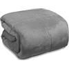 Ruoccohome Trapunta Letto Singolo 170x260 cm Piumone Invernale in Velluto Morbido e Caldo sonno - Grigio