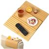 Tkxjry 45.7x33.5cm Vassoio da Braccio Divano in Bambù,Vassoio da Bracciolo Divano,Tavolino da Braccio per Divano,Universal Couch Tray,Per snack, cellulari, controller, tazze, flessibile e pieghevole