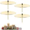Taozoey Portacandele per Corona dell Avvento, Taozoey 4 Pezzi Portacandele Natalizio, Portacandele Corona d'Avvento con Picco, Decorazione Natalizia Portacandele, Set di 4 Portacandela con Perno