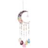 PATIKIL 26 Grande Acchiappasogni In Agata Con Cristalli Luna Albero Della Vita A 7 Chakra Acchiappasogni In Pietre Cristallo A Mano Per Adulti Decorazione Giardino Multicolore