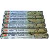 Hafeehoo Bestthing Hem, bastoncini di incenso alla salvia bianca, 6 x 20 bastoncini (120 bastoncini)