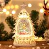 KIKVTER Palla di Neve Natale,Lanterna Natalizia con Nevicata,Lanterne Natalizie,Decorazioni Natalizies,LED Palle di Neve Natalizies,Lanterne di Natale,Globo di Neves natalizio per Decorazioni Tavola Natales