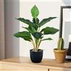 Rylae Piante Artificiali in Vaso, 39 cm Pianta Finta Realistiche, Piantina Finta Decorativa, Piante Finte da Interno con Vaso, Pianta in Plastica, per bagno, ufficio, cucina, bagno