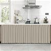 Liveinu Tende da Cucina Café Tenda da Bistrò Bagno Tenda Antipolvere per Mensole Pannello a Parete Porta Sospesa Noren Tenda Tenda Valance per il Bagno Soggiorno 80x90cm Grigio Pallido