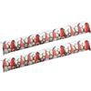 IlGruppone 2x Paraspifferi Imbottiti Isolante Per Porte E Finestre Lavabili Sfoderabili In Cotone Risparmio Energetico Fermaporta Paravento 110Cm Sottoporta Salsicciotto Isolamento Termico - Gnomi Rosso