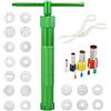 LWMLWM Pressa per argilla artigianale, estrusore di pasta di zucchero in acciaio inox, pressa per fondente con 20 stampi
