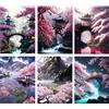 Jawecci 6Pack Paesaggio Diamond Painting Kit Completo Torre Pittura Diamante per Bambini Diamond Art, Fai-da-te Diamond Painting DIY Fiori Di Ciliegio Strass Ricamo a Punto Croce 30x40cm