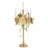 Nuptio Candelabro Portacandele Alto: 71cm 5 Bracci Portacandele da Terra Oro per Centro Tavola Natale, Vintage Candleardra per Ricevimento Matrimonio Compleanno Festa Manto Ornamenti