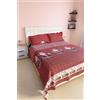 GX GARGIX Set Completo 2 Piazze Matrimoniali Flanella Scozzese rosso Natale (NAR-4)