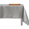 INTRECCI Tovaglia Antimacchia Rettangolare o Rotonda Tessuto Brillantini con Lurex più Colori e Misure, Tovaglia Resistente Alle Macchie (6/8 POSTI Rotonda 160 cm, Grigio/Argento)