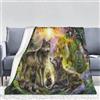 PAAHRYI Coperta con motivo lupo 150x200 cm,coperta morbida con stampa 3D lupo, coperta in pile lupo selvatico della foresta,comoda e traspirante,coperta per adulti e adolescenti (130 x 150 cm, D)