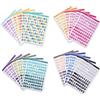joonnair 24 Fogli Adesivi Lettere Alfabeto Colorati, Lettere Adesive in Vinile, Adesivi con Lettere e Numeri, per Casella di Posta, Logo, DIY Decoro Artigianato Scrapbooking