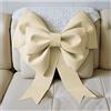 GreatRise Grande Fiocco Gigante Fiocco per Natale Decorazione Fiocco Appeso Fiocco Regalo Fiocco per Auto per Albero di Natale Camino Casa Porta Matrimonio Festa Decorazione Bianco Latte 30cm