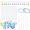 N\A Yayatty Stampo in Resina, 7 Dimensioni Anelli di Cristallo Diamante Stampi e Braccialetto Silicone Moules per Fai da Te Gioielli
