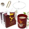 ALMASS Candela Gioiello Candela PICCOLA 175g+ Un braccialetto placcato in argento 925 con una perla+ Un piccolo portagioielli, Confezione regalo di profumo puro all'8% per donna