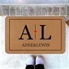 LLLGSH Zerbino Personalizzato - Zerbino Testo Personalizzabile - Zerbino Personalizzato avec Nomi - per Il della sporcizia per l'auto Garage Giardino casa, Antiscivolo, Lavabile - 40 x 60 cm