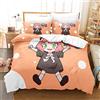 Ste-X Copripiumino per Adolescenti Adulti Spy×Family Set Biancheria da Letto con 2 Federe Set Copripiumino con Chiusura A Cerniera (200x200cm,Anya 05)