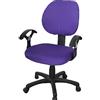 CaCaCook Coprisedia universale per sedia da ufficio e computer, rimovibile, resistente, colore puro, copertura universale per sedia girevole da ufficio (2 pezzi, viola)